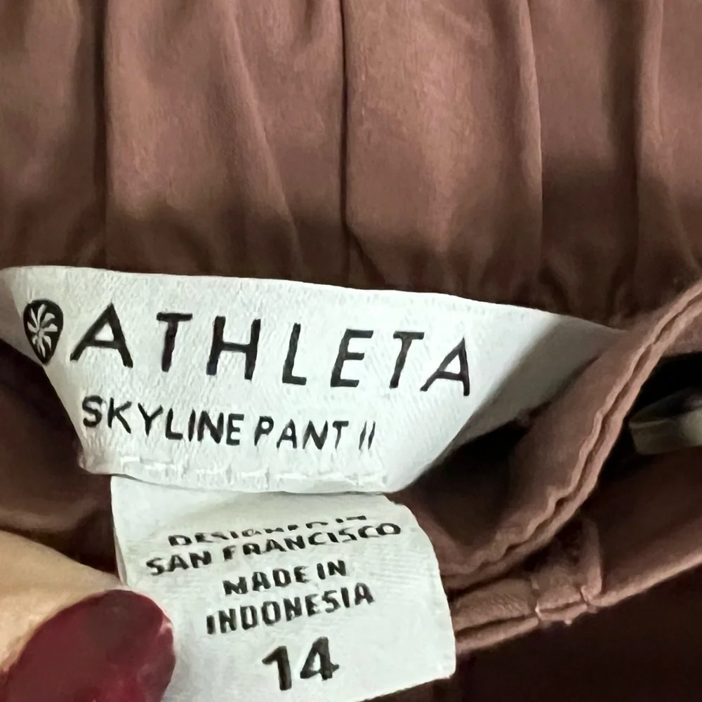 Athleta Skyline Pant II Hearth Rose Activewear Casual Women’s 14